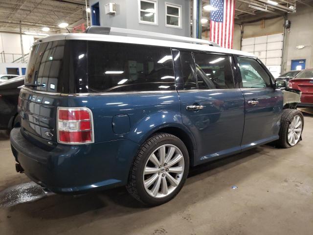 2FMHK6C89GBA15523 - 2016 FORD FLEX SEL BLUE photo 3