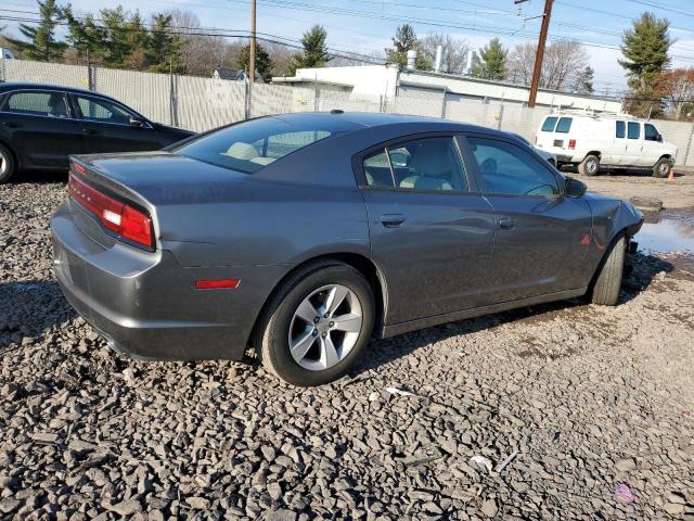 2C3CDXBG3CH203764 - 2012 DODGE CHARGER SE GRAY photo 3