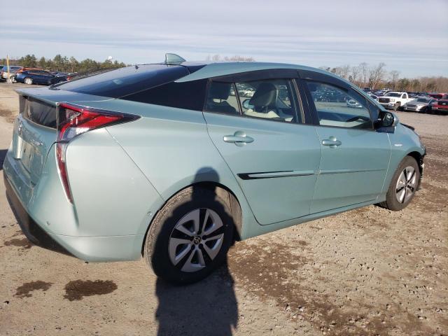 JTDKARFU1J3064004 - 2018 TOYOTA PRIUS BLUE photo 3