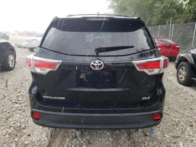 5TDKKRFH3ES028951 - 2014 TOYOTA HIGHLANDER XLE BLACK photo 6
