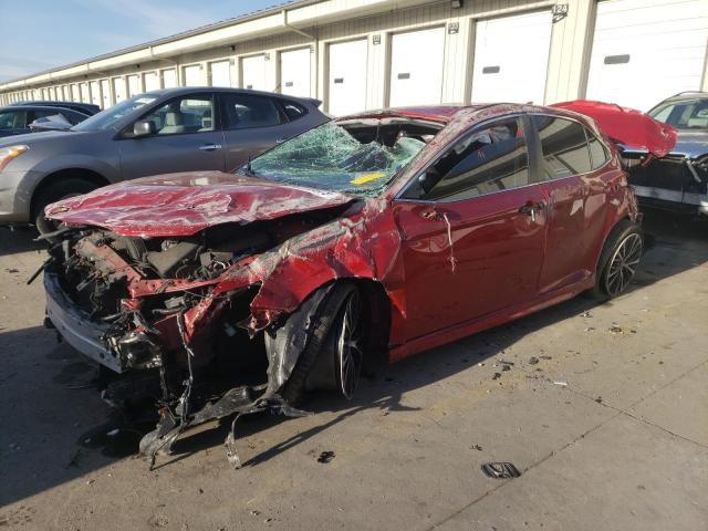 4T1B11HK0KU175602 - 2019 TOYOTA CAMRY L RED photo 1