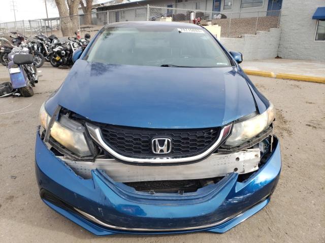 19XFB2F58DE029391 - 2013 HONDA CIVIC LX BLUE photo 5