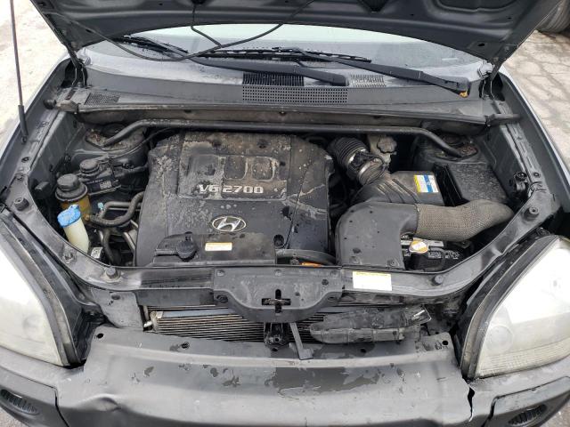 KM8JN12D77U665777 - 2007 HYUNDAI TUCSON SE GRAY photo 11