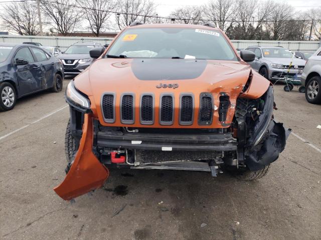 1C4PJMBS8GW240664 - 2016 JEEP CHEROKEE TRAILHAWK ORANGE photo 5
