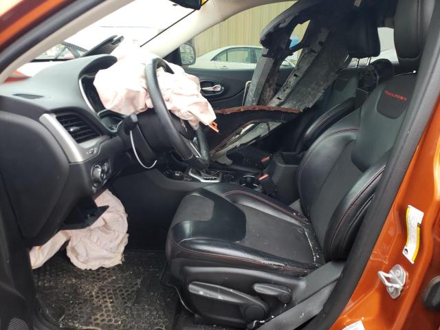 1C4PJMBS8GW240664 - 2016 JEEP CHEROKEE TRAILHAWK ORANGE photo 7