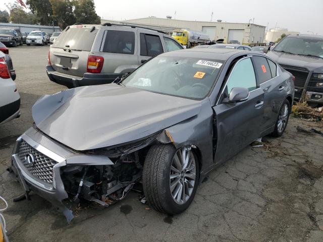 JN1EV7BP2PM510687 - 2023 INFINITI Q50 LUXE SILVER photo 1