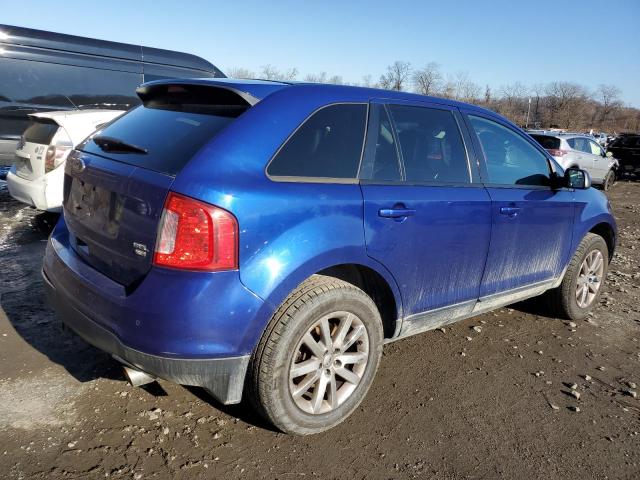 2FMDK4JC2DBA79120 - 2013 FORD EDGE SEL BLUE photo 3