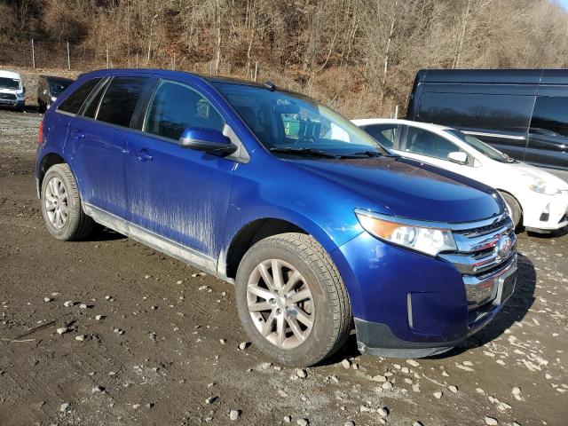 2FMDK4JC2DBA79120 - 2013 FORD EDGE SEL BLUE photo 4