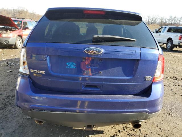 2FMDK4JC2DBA79120 - 2013 FORD EDGE SEL BLUE photo 6