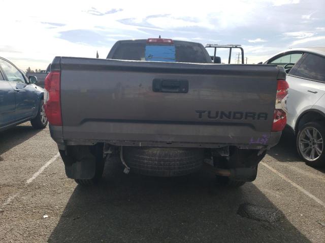 5TFRY5F13MX281284 - 2021 TOYOTA TUNDRA DOUBLE CAB SR/SR5 GRAY photo 6