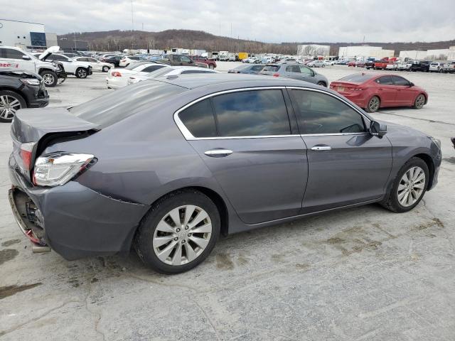 1HGCR3F86EA026865 - 2014 HONDA ACCORD EXL GRAY photo 3