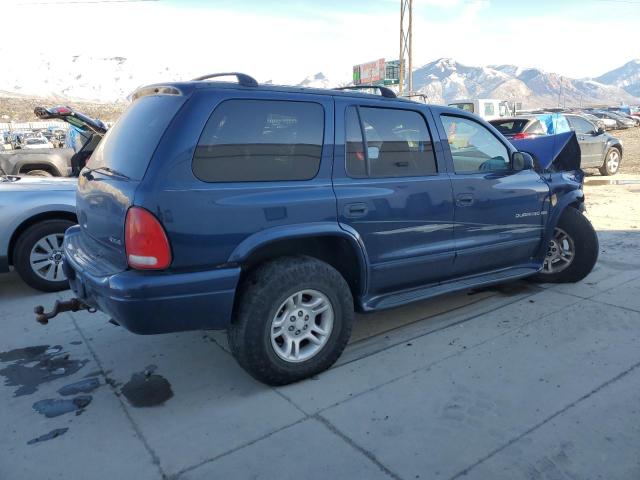 1B4HS28N61F614071 - 2001 DODGE DURANGO BLUE photo 3