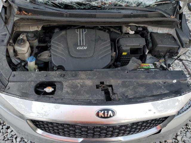 KNDMC5C1XG6207321 - 2016 KIA SEDONA EX SILVER photo 12