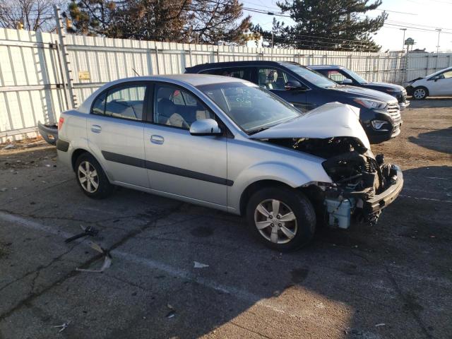 KNADE123X86384746 - 2008 KIA RIO BASE SILVER photo 4