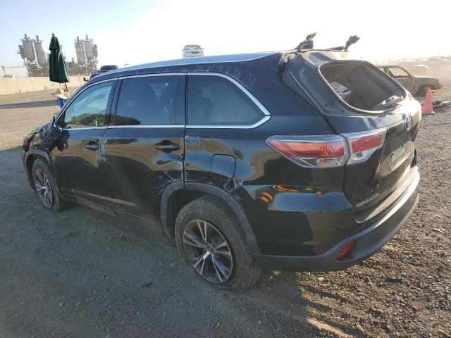 5TDKKRFH0GS150881 - 2016 TOYOTA HIGHLANDER XLE BLACK photo 2