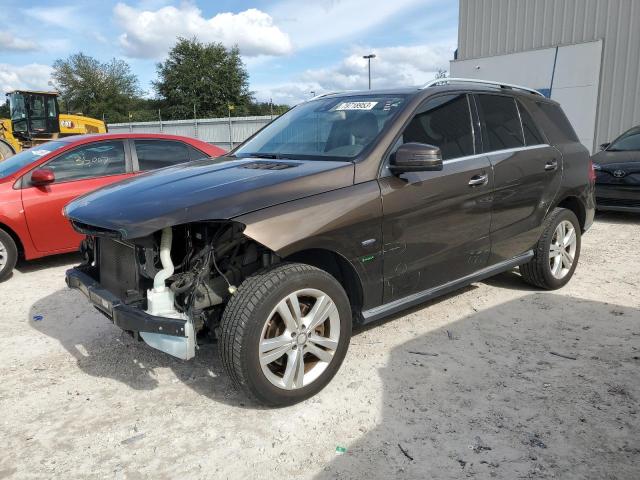 4JGDA5HB2CA095169 - 2012 MERCEDES-BENZ ML 350 4MATIC TAN photo 1