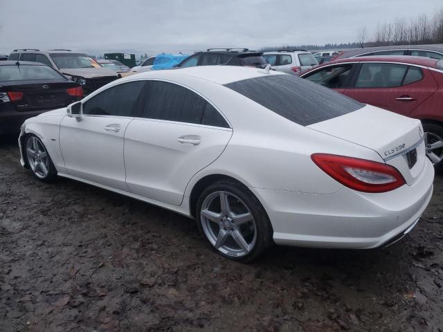 WDDLJ9BB7CA056180 - 2012 MERCEDES-BENZ CLS 550 4MATIC WHITE photo 2