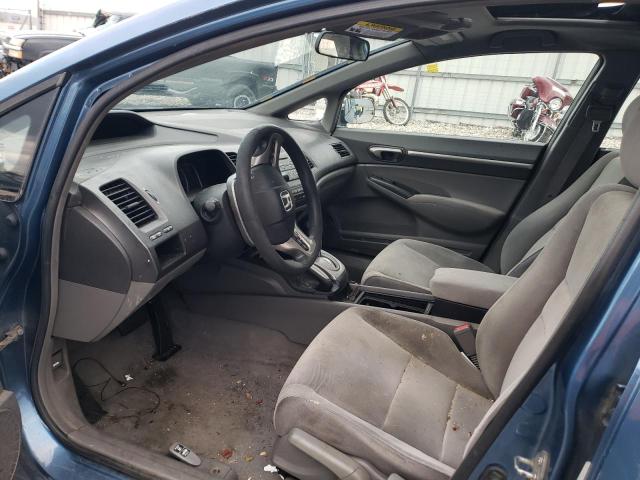 1HGFA16828L031899 - 2008 HONDA CIVIC EX BLUE photo 7