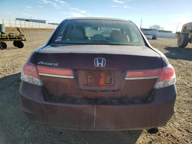 1HGCP2F7XCA092873 - 2012 HONDA ACCORD EX BURGUNDY photo 6