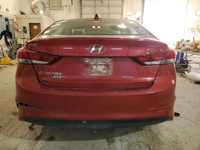 5NPD74LF9HH167086 - 2017 HYUNDAI ELANTRA SE RED photo 6