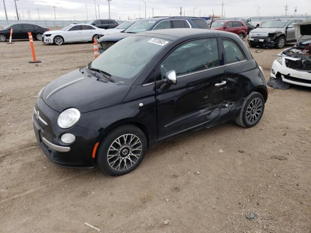 3C3CFFCR2CT237318 - 2012 FIAT 500 LOUNGE BLACK photo 1