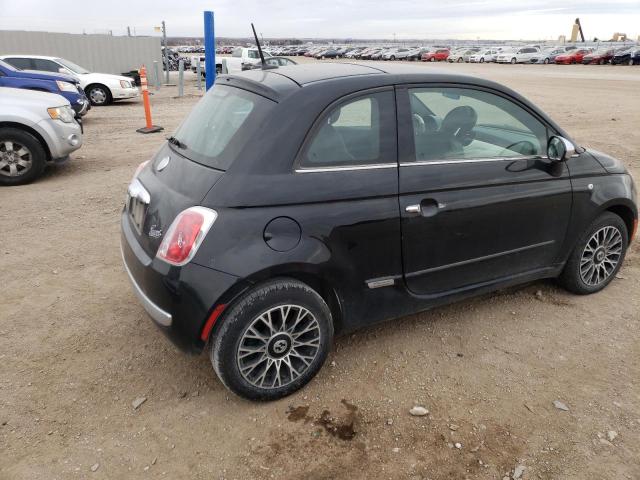 3C3CFFCR2CT237318 - 2012 FIAT 500 LOUNGE BLACK photo 3