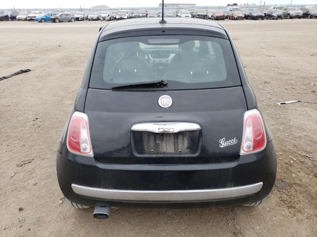 3C3CFFCR2CT237318 - 2012 FIAT 500 LOUNGE BLACK photo 6