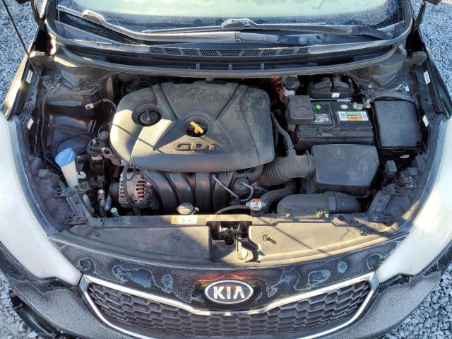 KNAFX5A85E5196161 - 2014 KIA FORTE EX BLACK photo 11