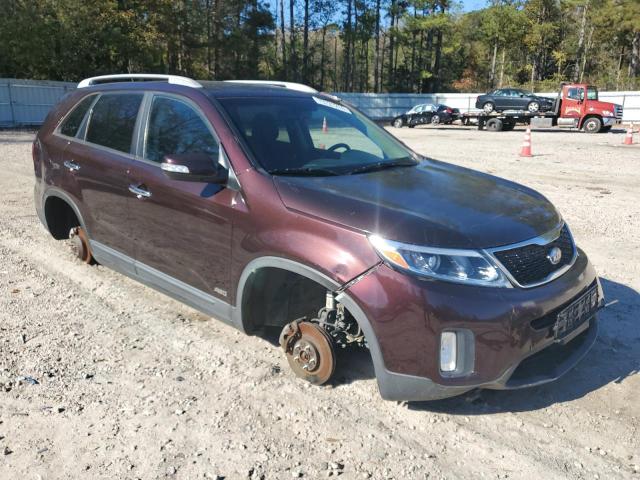 5XYKTCA60EG476173 - 2014 KIA SORENTO LX PURPLE photo 4