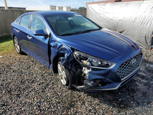 5NPE34AF0KH820639 - 2019 HYUNDAI SONATA LIMITED BLUE photo 4