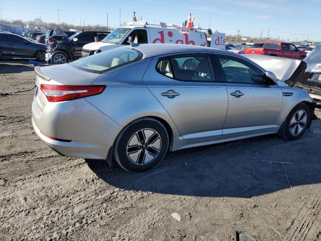 KNAGM4AD8D5053742 - 2013 KIA OPTIMA HYBRID SILVER photo 3