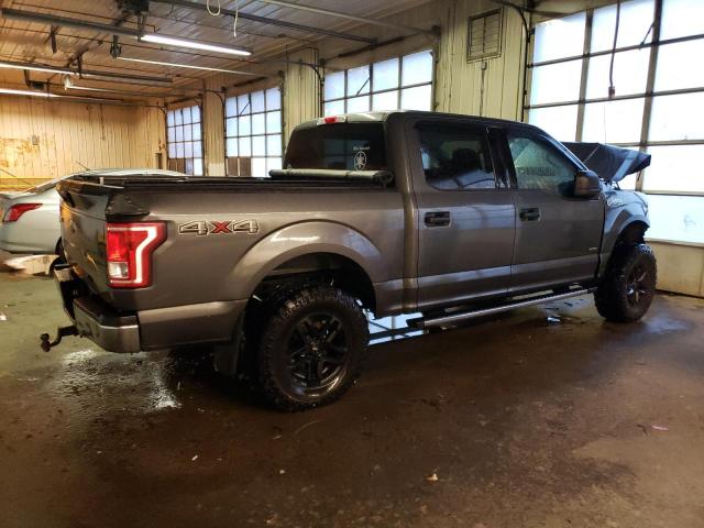 1FTEW1EP8FFC08858 - 2015 FORD F150 SUPERCREW GRAY photo 3