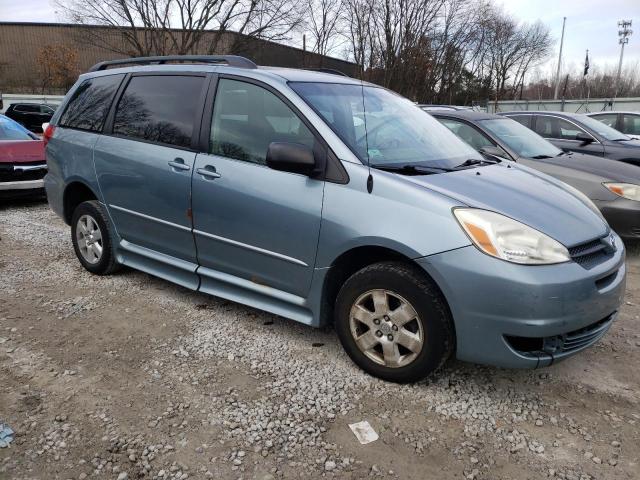 5TDZA23C14S078196 - 2004 TOYOTA SIENNA CE BLUE photo 4