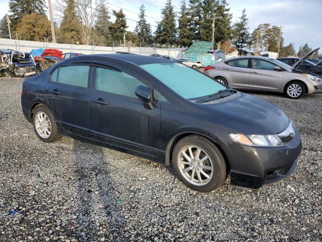 19XFA16559E046847 - 2009 HONDA CIVIC LX BLACK photo 4