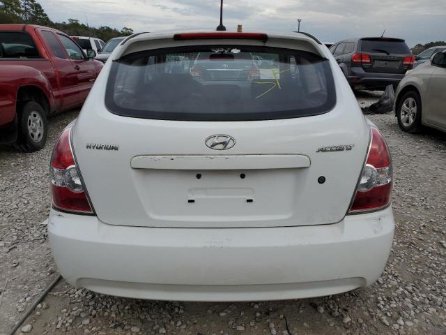 KMHCM36CX9U123942 - 2009 HYUNDAI ACCENT GS WHITE photo 6