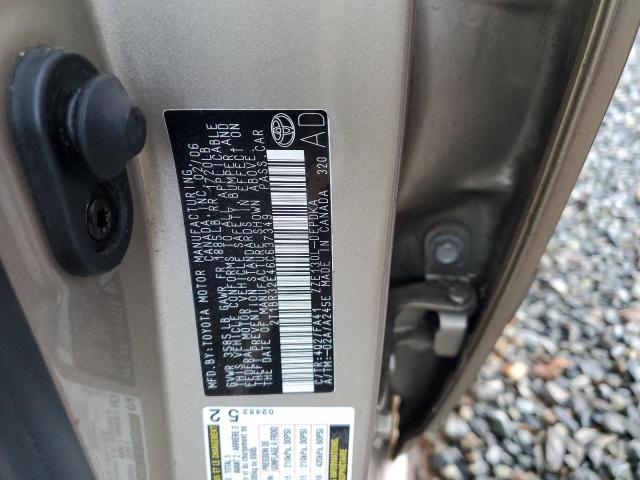 2T1BR32E46C637349 - 2006 TOYOTA COROLLA CE SILVER photo 12