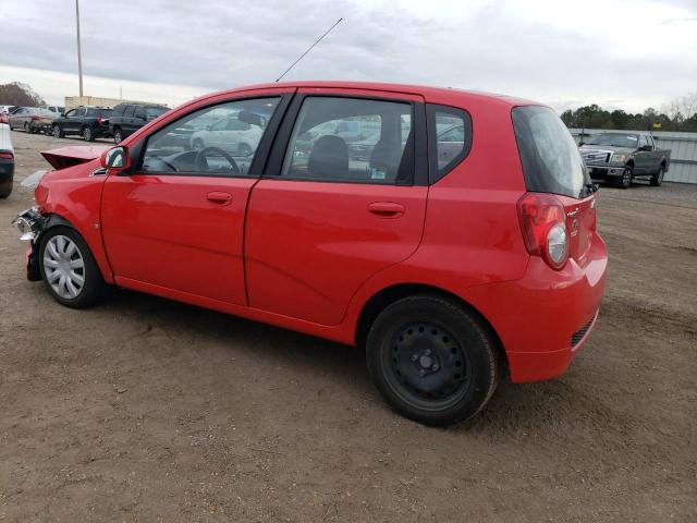 KL1TG66EX9B360674 - 2009 CHEVROLET AVEO LT RED photo 2