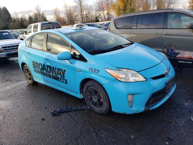 JTDKN3DU0D5558500 - 2013 TOYOTA PRIUS BLUE photo 4