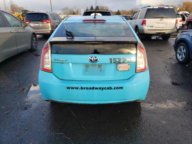 JTDKN3DU0D5558500 - 2013 TOYOTA PRIUS BLUE photo 6