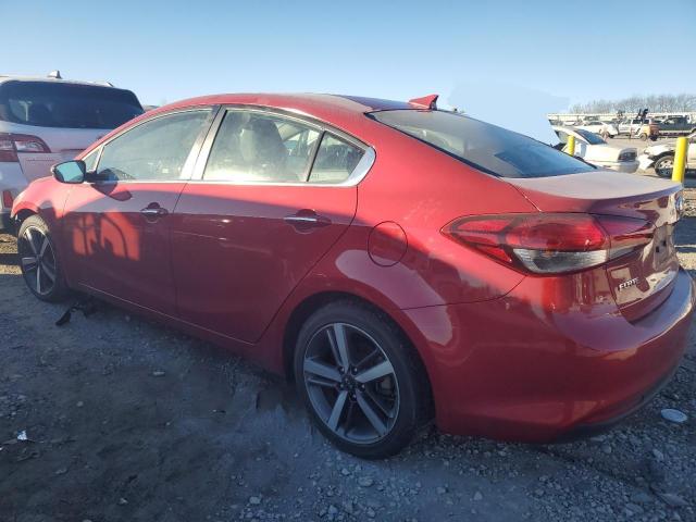 3KPFL4A83JE208749 - 2018 KIA FORTE EX RED photo 2