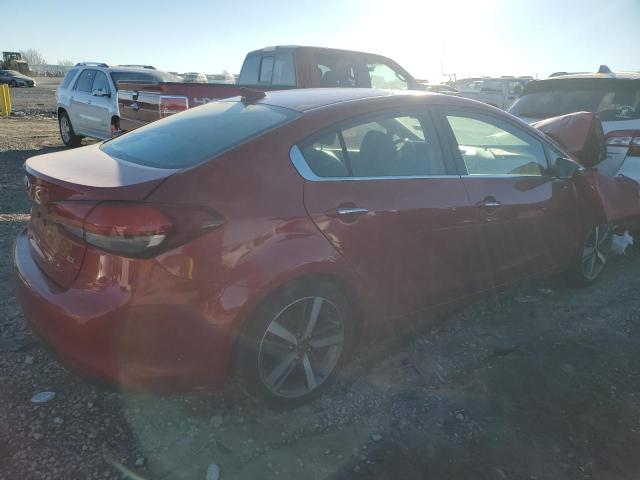 3KPFL4A83JE208749 - 2018 KIA FORTE EX RED photo 3