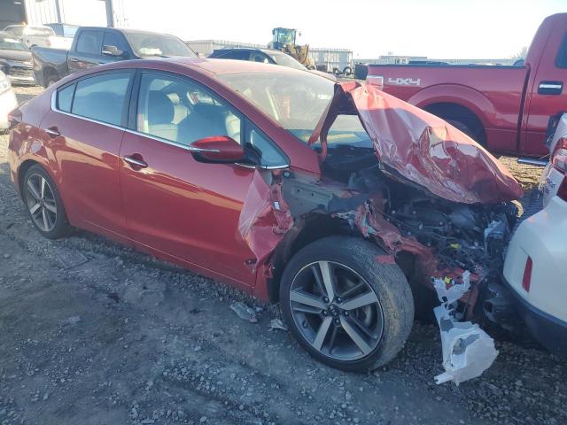 3KPFL4A83JE208749 - 2018 KIA FORTE EX RED photo 4