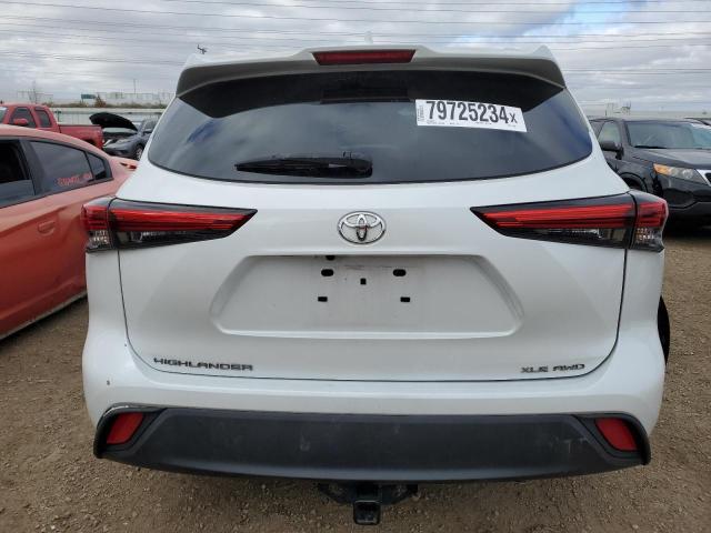 5TDHZRBH2NS170901 - 2022 TOYOTA HIGHLANDER XLE WHITE photo 6