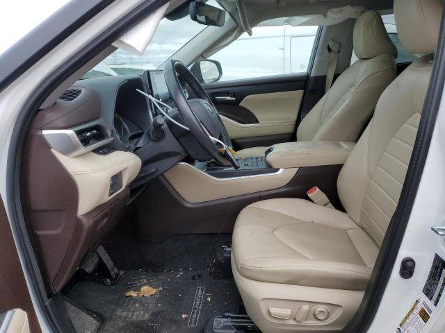 5TDHZRBH2NS170901 - 2022 TOYOTA HIGHLANDER XLE WHITE photo 7