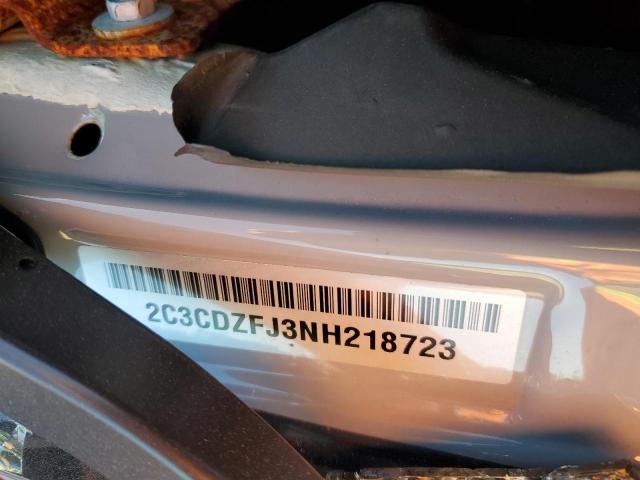 2C3CDZFJ3NH218723 - 2022 DODGE CHALLENGER R/T SCAT PACK GRAY photo 12