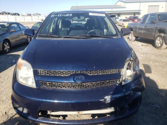 JTKKT624X65015936 - 2006 TOYOTA SCION XA BLUE photo 5