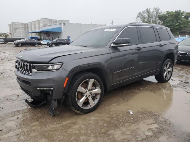 1C4RJJBGXN8548293 - 2022 JEEP GRAND CHER L LIMITED GRAY photo 1