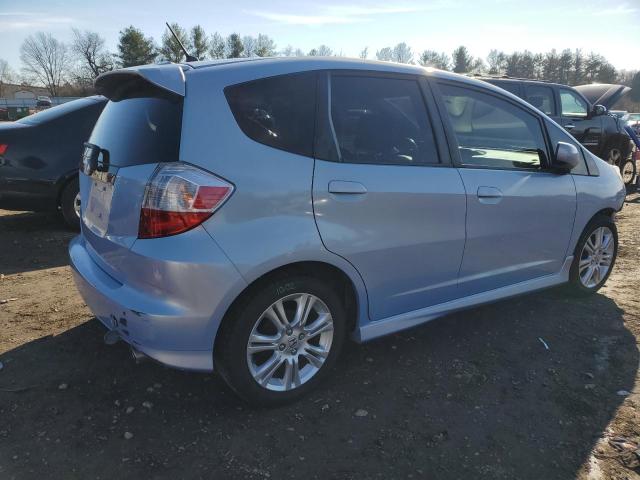 JHMGE8H49AC009896 - 2010 HONDA FIT SPORT BLUE photo 3