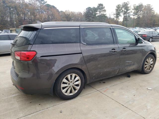 KNDMC5C12F6073449 - 2015 KIA SEDONA EX GRAY photo 3