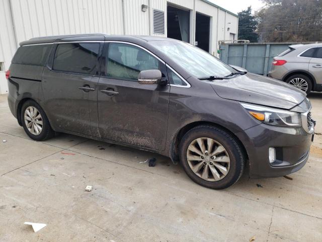 KNDMC5C12F6073449 - 2015 KIA SEDONA EX GRAY photo 4